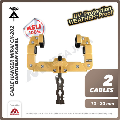 Cable Hanger MIRAI CK-202 10-20mm Gantungan Kabel Carrier Roller Sling