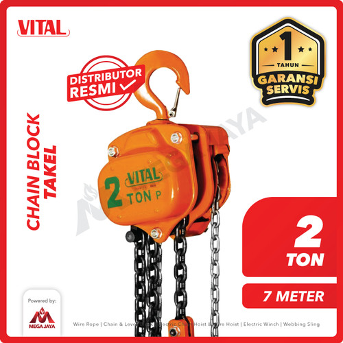 Chain Block / Takel 2 Ton x 7 Meter VITAL