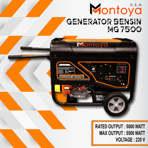 Genset Montoya Open Bensin 5000 5500 watt Montoya MG 7500