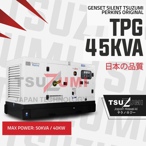 Genset Silent Perkins TPG 45 KVA Tsuzumi