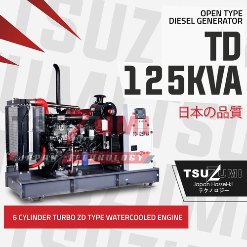 Genset Open TD 125 KVA by Tsuzumi