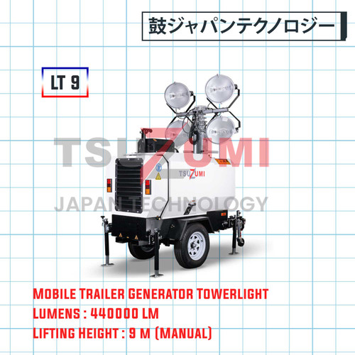 Genset Light Tower LT9 Tsuzumi Japan