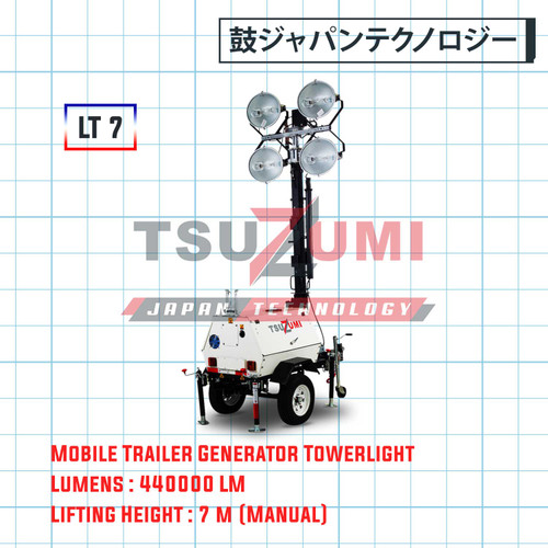 Genset Light Tower LT7 Tsuzumi Japan