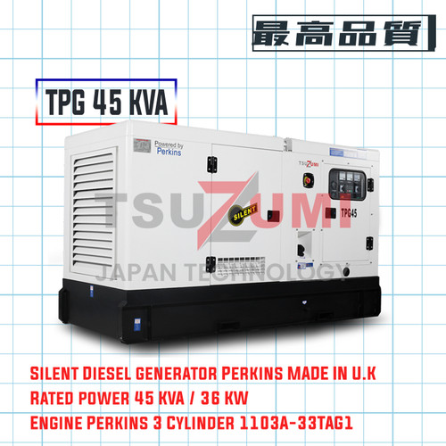 Genset Perkins Silent 45 KVA By Tsuzumi