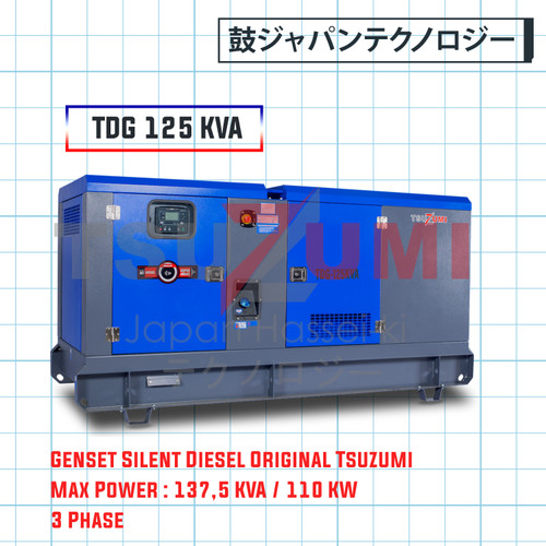 Genset Super Silent TDG 125 KVA