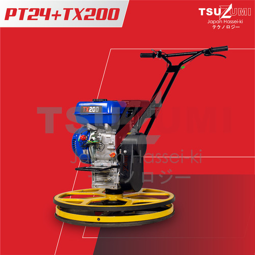 Mesin trowel mini + Engine 6.5 HP Tsuzumi TX200 Japan Technology