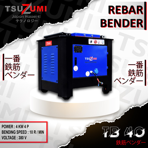 Bar Bender Electric Alat Pembengkok Besi Ulir Tsuzumi TB40