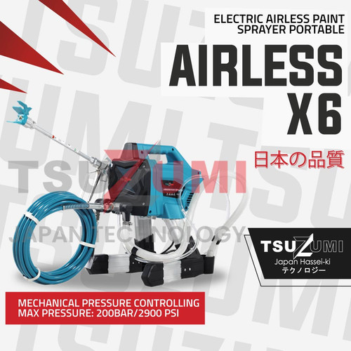 Airless X6 Mesin Cat Spray Tsuzumi