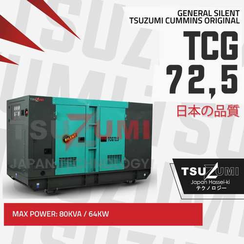 Genset Cummins TCG 72,5 KVA Tsuzumi