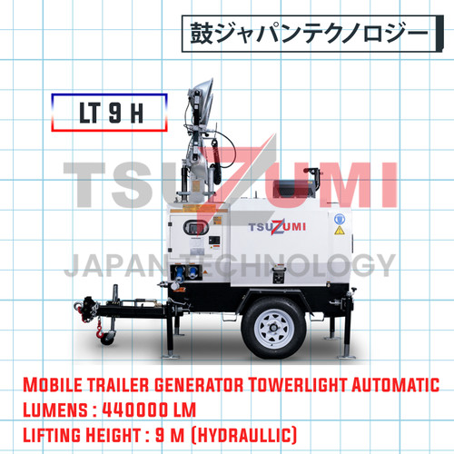 Genset Light Tower LT9 Hydraulic Tsuzumi Japan