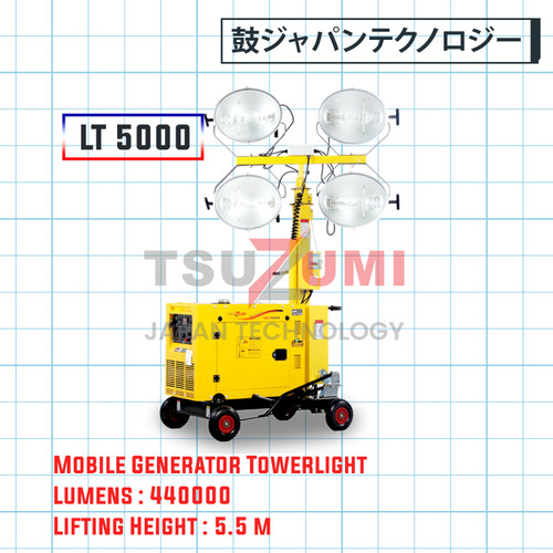 Mobile Generator Light Tower LT 5000 Tsuzumi