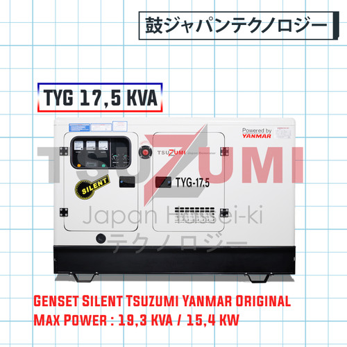 Genset Yanmar 17.5 KVA By Tsuzumi