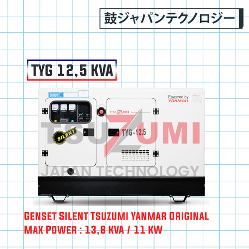 Genset Yanmar 12.5 KVA By Tsuzumi