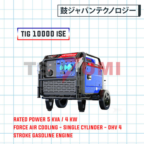 Genset Silent Inverter TIG 10000iSE Tsuzumi