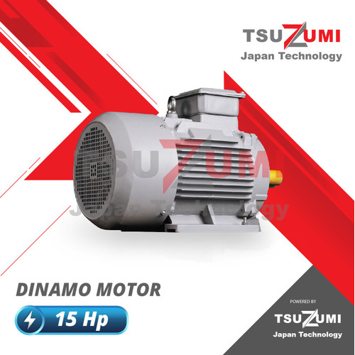 Dinamo Motor Electric 3 Phase - 15 hp 380 Volt - 100% Tembaga Tsuzumi