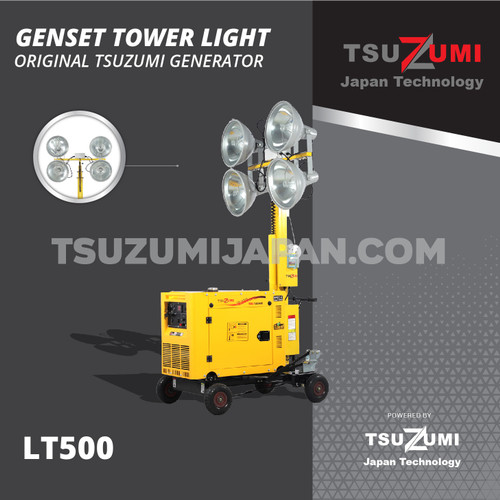 Genset Tower Light 4 x 400 watt TSUZUMI LT500