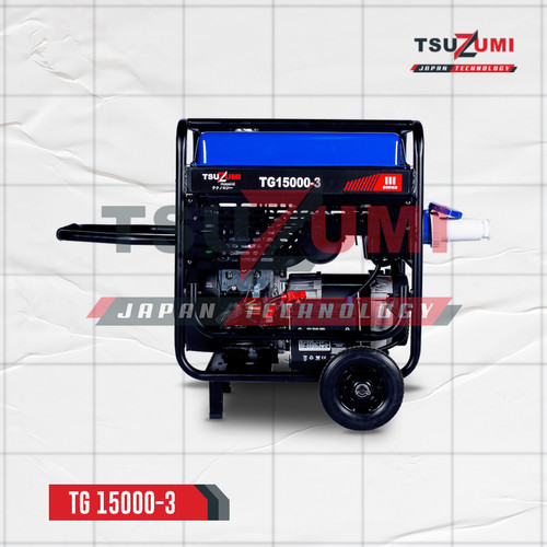 Genset 15 kva 12000 watt Gasoline 3 phase 1 phase TSUZUMI TG15000-3