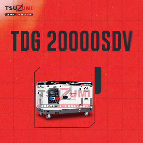 Genset Silent Diesel Generator TDG 20000 SDV Twin Cilinder