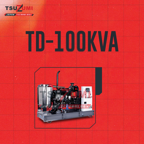 Genset Open Diesel generator Power 100% Testload TD 100 KVA by Tsuzumi