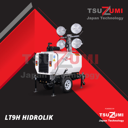 Genset Tower light TSUZUMI LT9H Model Trailer TOWERLIGHT automatic