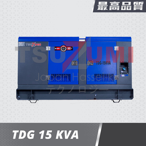 Genset 15 KVA Super Silent & Heavy Duty - Tsuzumi Japan TDG15