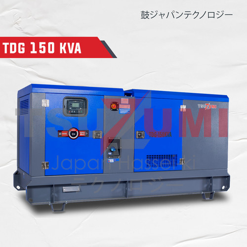 Genset Super Silent 150 KVA 120000 Watt Heavy Duty - Tsuzumi TDG150