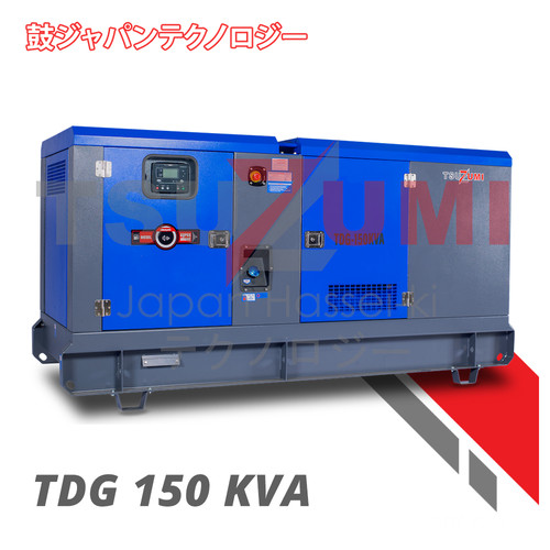 Genset Silent 150 KVA 120KWatt Heavy Duty - Tsuzumi TDG150