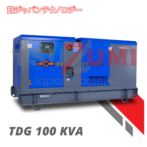 Genset 100 KVA Super Silent 80000 Watt Tsuzumi TDG100