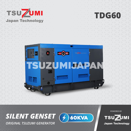 Genset 60 KVA Super Silent - 50000 Watt - Tsuzumi TDG60 Heavy Duty