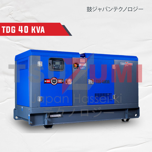 Genset 40 KVA Silent 32000 Watt Heavy Duty - Tsuzumi TDG40