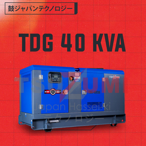 Genset 40 KVA Silent 32000 Watt Tsuzumi TDG40