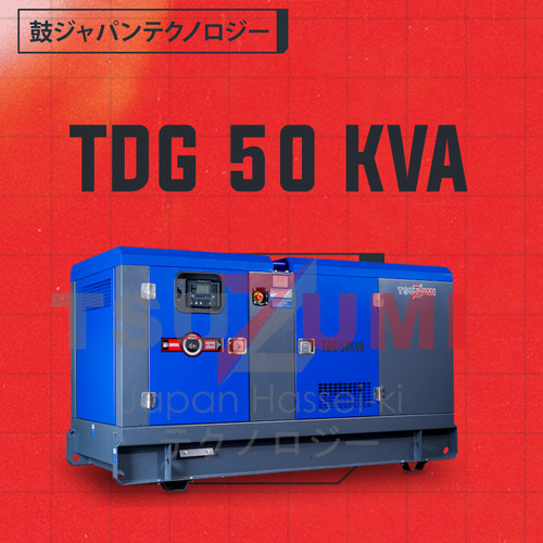 Genset TDG 50 KVA Silent 40000 Watt Tsuzumi Japan