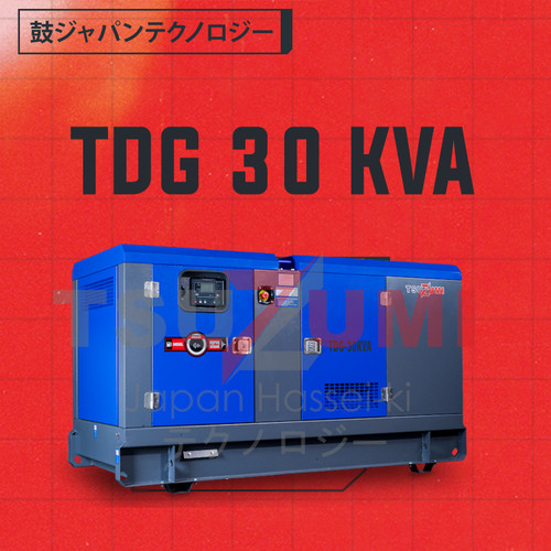 Genset SIlent TDG 30 KVA Heavy Duty 24000 Watt by Tsuzumi Japan