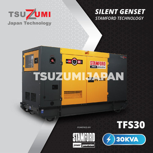 Genset 30 KVA Silent Tsuzumi STAMFORD Original TFS 30