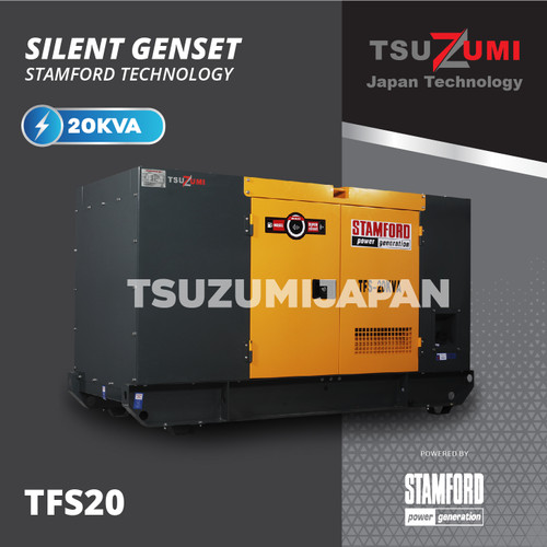 Genset Stamford Original 20 KVA Tsuzumi Japan TFS20