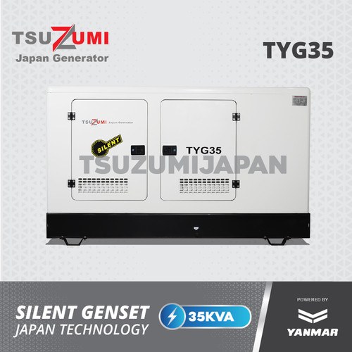 Genset Yanmar TYG 35 KVA Silent Tsuzumi Japan