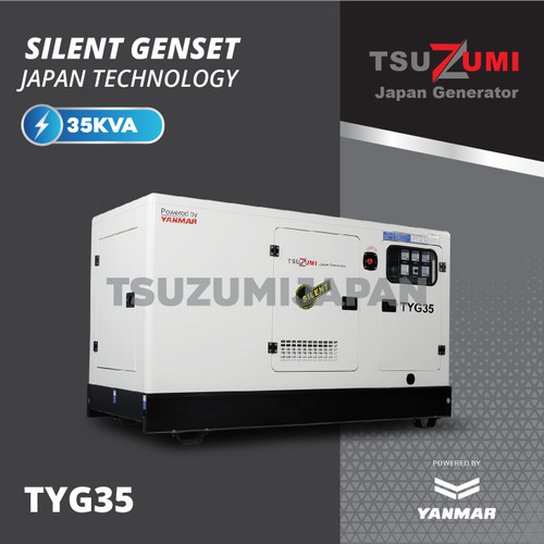 Genset TYG 35KVA Silent Yanmar Tsuzumi Japan 28000 Watt