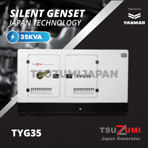 Genset 35 KVA Yanmar TYG35 Silent Tsuzumi Japan