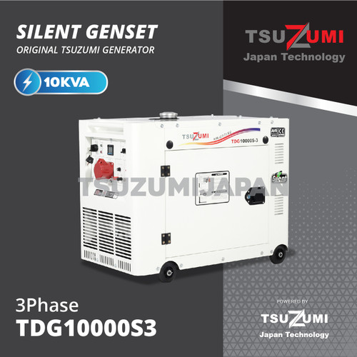 Genset Silent TDG 10000S-3 8KVA Tsuzumi Japan