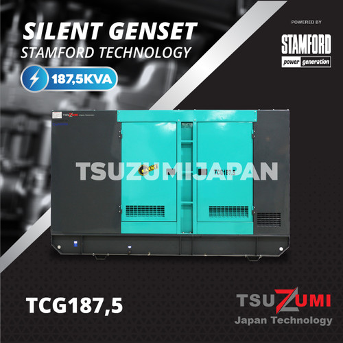 Genset Silent Cummins TCG 187,5 Alternator Stamford Ori Certificate