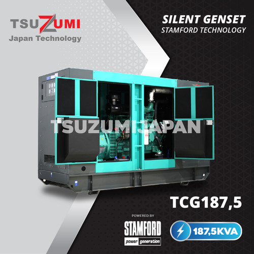 Genset Silent Cummins TCG 187,5KVA Alternator Stamford Ori