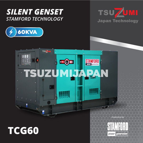 Genset Cummins TCG 60 KVA. Silent. Altenator Stamford Original