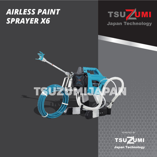 Airless Paint Sprayer X6 - Mesin cat tembok Tsuzumi Japan Technology