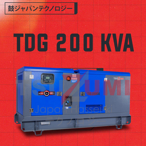 Genset Silent TDG 200 KVA Tsuzumi Japan