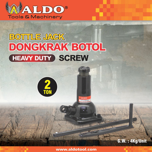 DONGKRAK BOTOL MODEL SCREW 2 TON