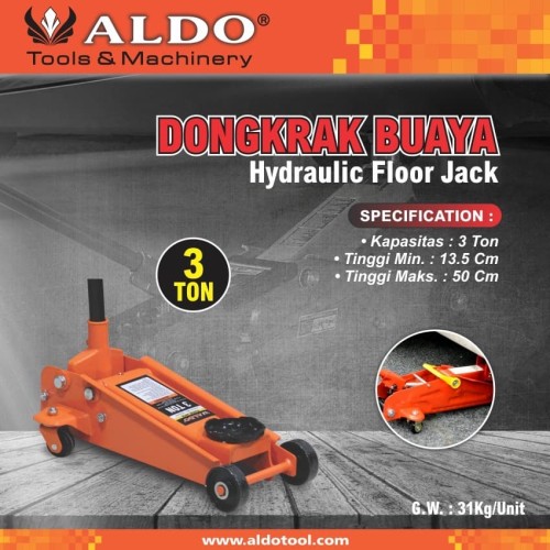 DONGKRAK BUAYA 3 TON ALDO