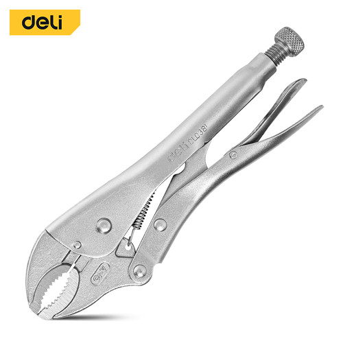 Deli Tang Buaya Vice Grip Locking Plier Curve - Tang Jepit