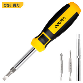 Deli 2-in-1 Screwdriver / Obeng 2 in 1 Kombinasi Bolak Balik DL260206