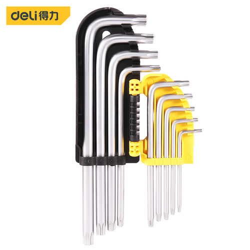 Deli Hex Key Sets / Kunci L Set 2 Bentuk Panjang 9Pcs Perkakas DL309X