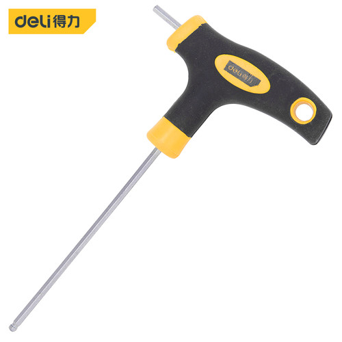 Deli T Hex Key/ Obeng Kunci T 2.5/3/4/5mm Cr-v Ujung Bulat DL227X